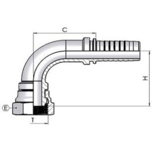 Hydraulic Hose BSP Fitting