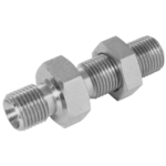 Equal Male/Male BSPP Stainless Steel Bulkhead