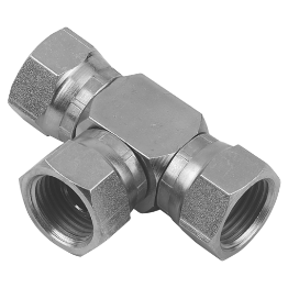 Female/Female/Female BSPP Stainless Steel Swivel Tee