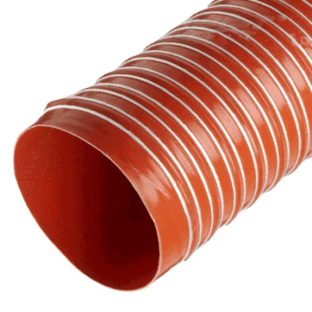 Double Ply Silicone Coated Glass Fabric Ducting