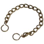 6" Brass Chain & Ring