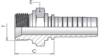 1/8" BSP Male Straight x 1/4" Hose