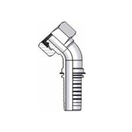 Metric L Series Female Swept 45 Hose Fitting