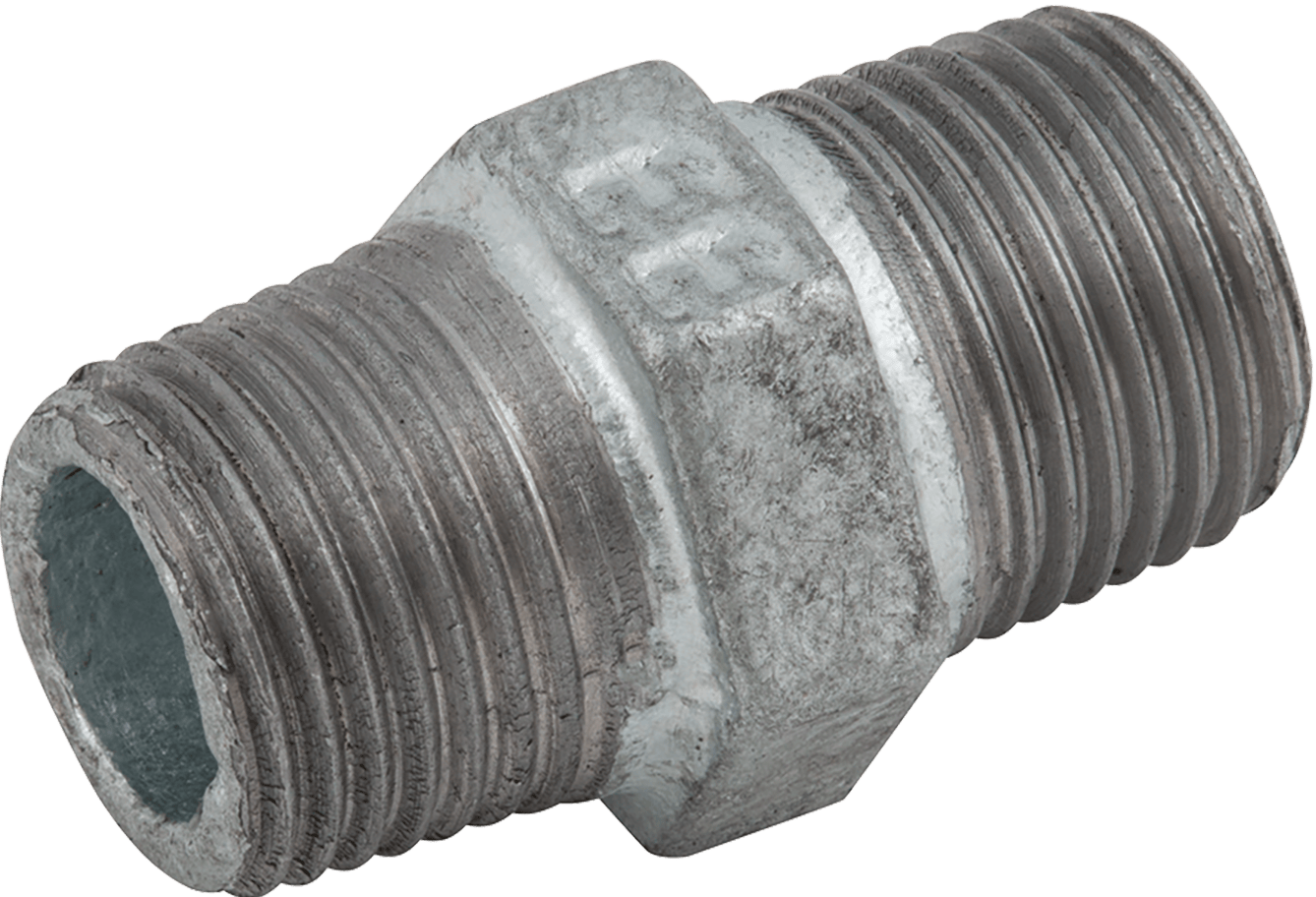 Galvanised Malleable Iron Barrel Nipple